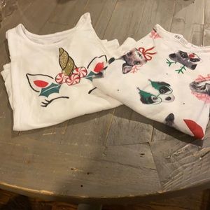 Justice and H & M long sleeve shirts